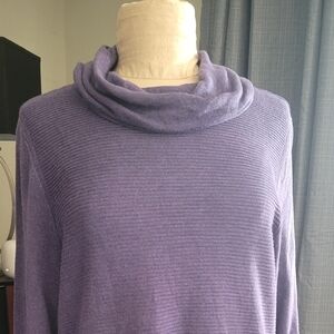 Adrienne Vittadini Women's Lavender Crewneck Sweater